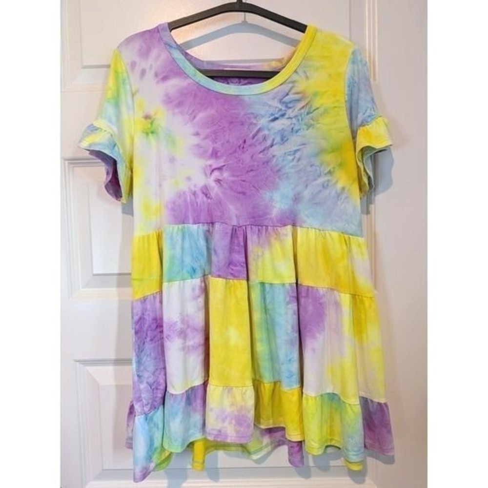 Oddi Tie-Dye Tiered Babydoll